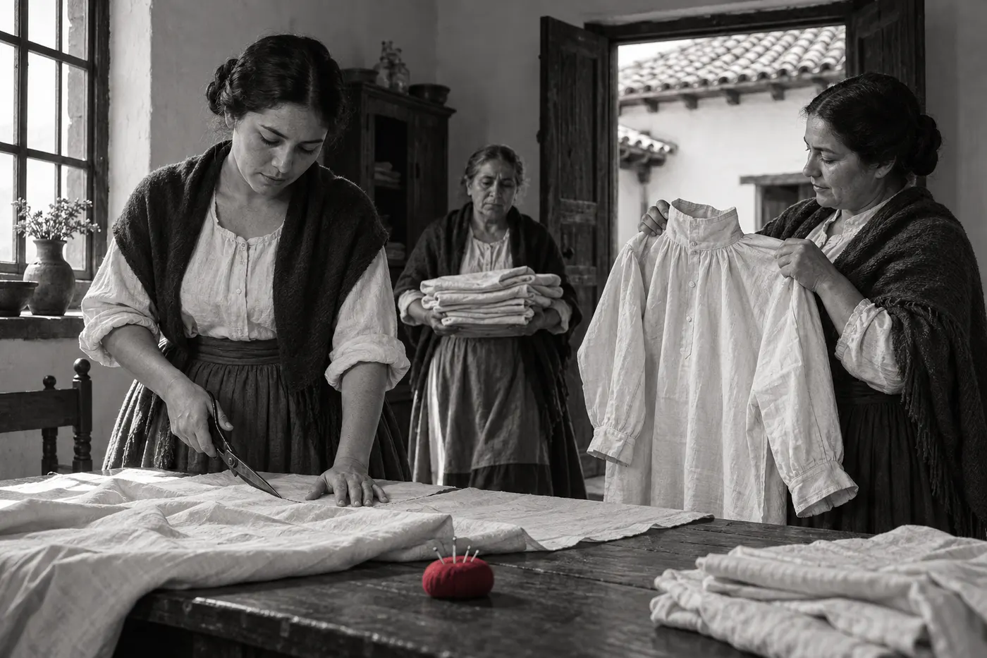 Infraestructura femenina en la guerra de independencia (1815–1819)